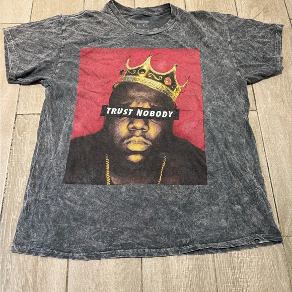Men's The Notorious B.I.G. Trust Nobody Graphic T-Shirt Size Large - Picture 4 of 7